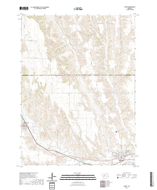 Curtis topographic map thumbnail