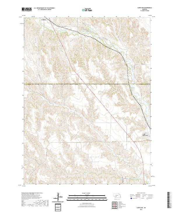 Curtis NW topographic map thumbnail