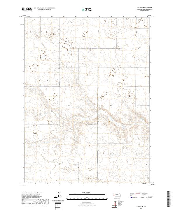 Dalton SE topographic map thumbnail