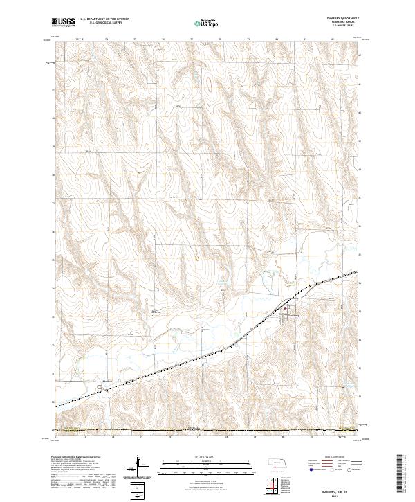 Danbury topographic map thumbnail
