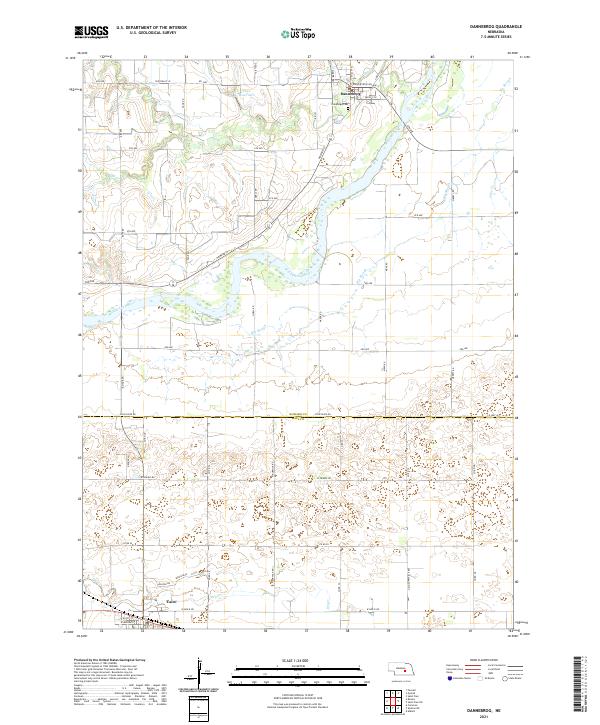 Dannebrog topographic map thumbnail