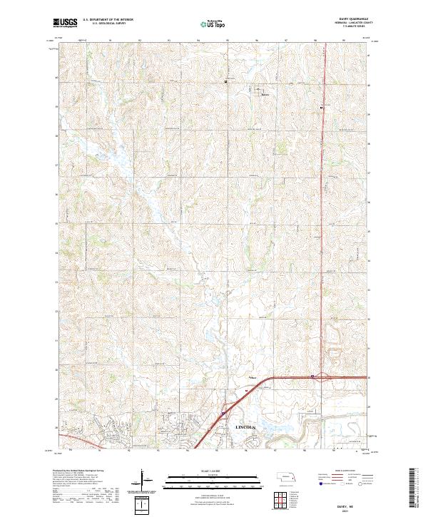 Davey topographic map thumbnail