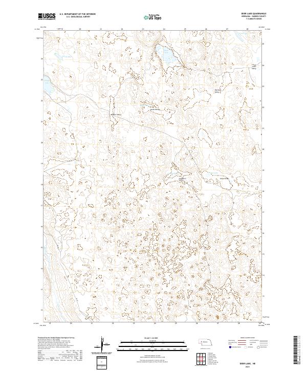 Deer Lake topographic map thumbnail
