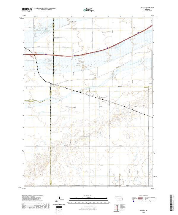 Denman topographic map thumbnail
