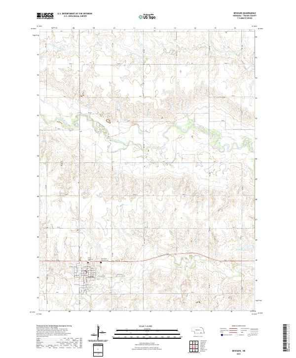 Deshler topographic map thumbnail