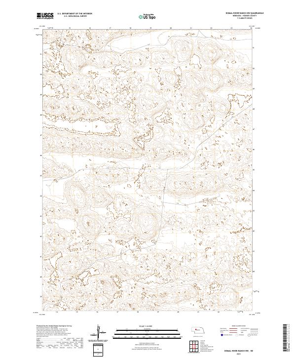 Dismal River Ranch NW topographic map thumbnail