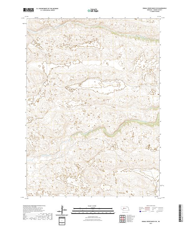 Dismal River Ranch SW topographic map thumbnail