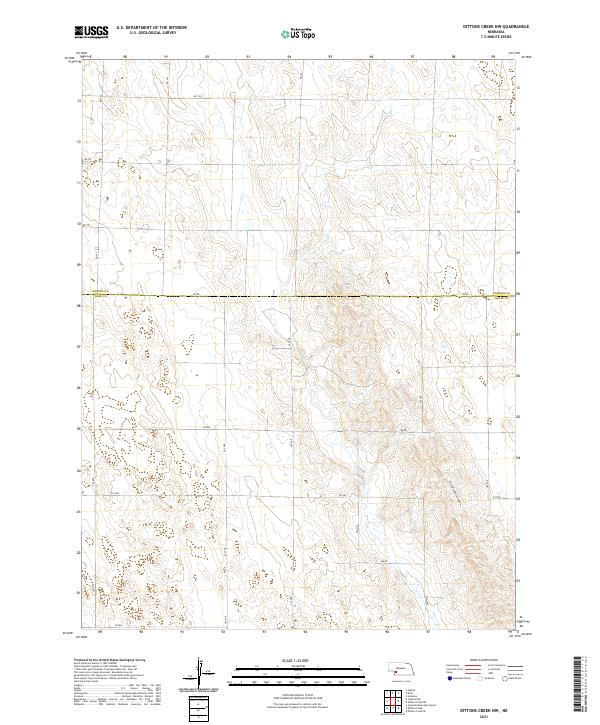 Dittons Creek NW topographic map thumbnail