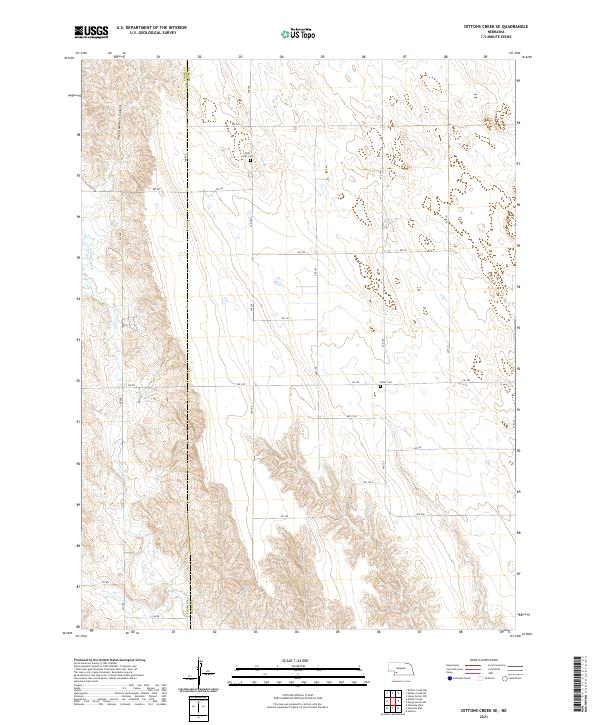 Dittons Creek SE topographic map thumbnail