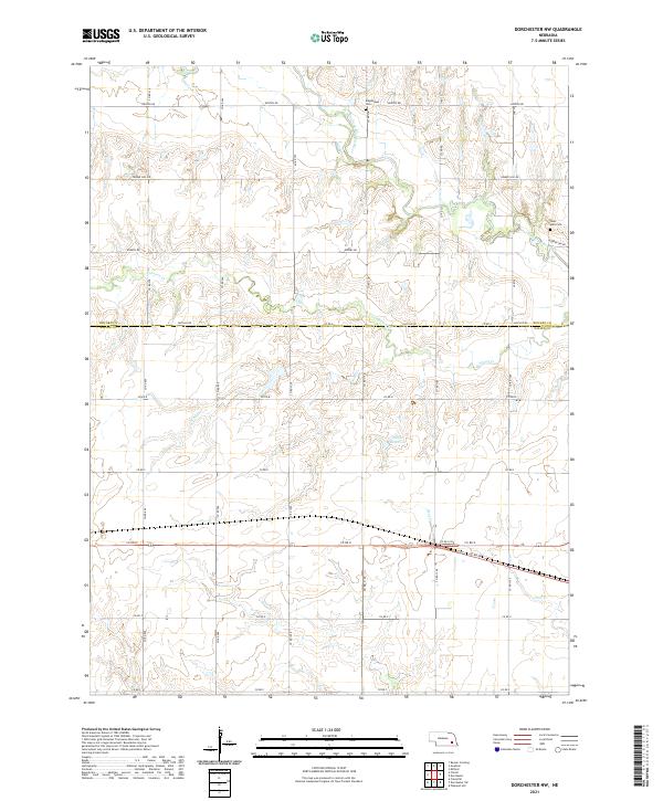 Dorchester NW topographic map thumbnail