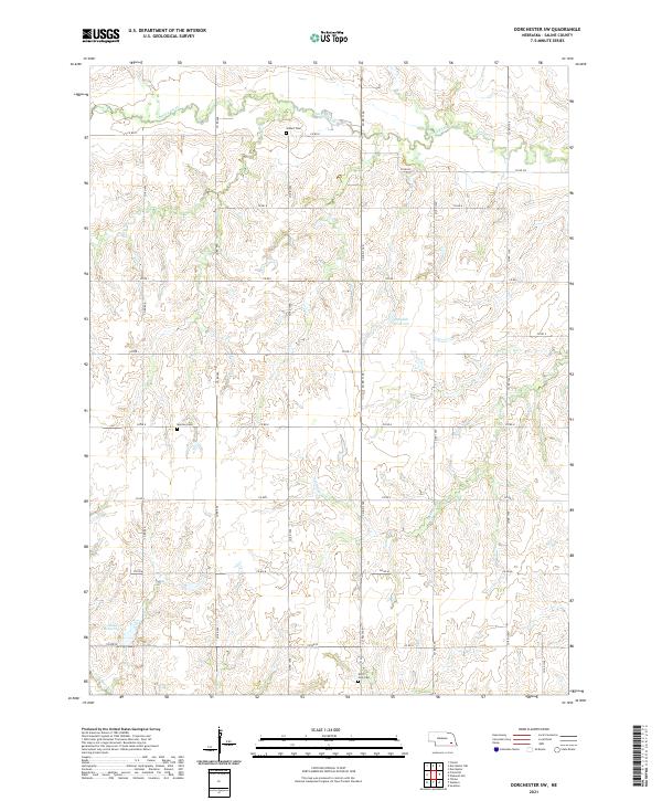 Dorchester SW topographic map thumbnail
