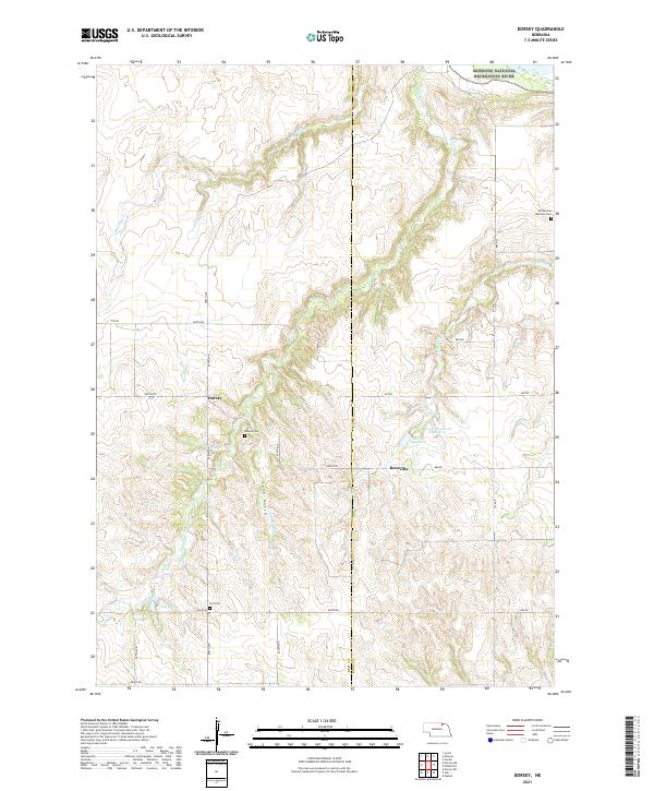 Dorsey topographic map thumbnail