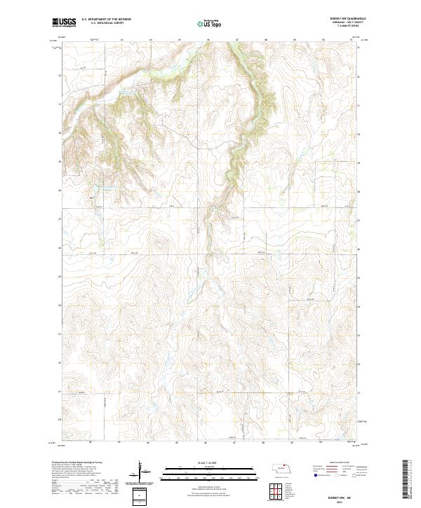 Dorsey NW topographic map thumbnail