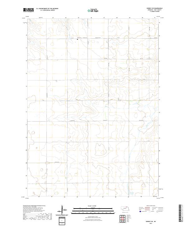 Dorsey SW topographic map thumbnail