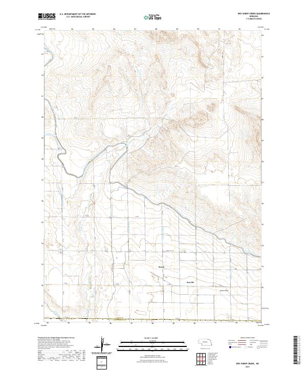 Dry Sheep Creek topographic map thumbnail