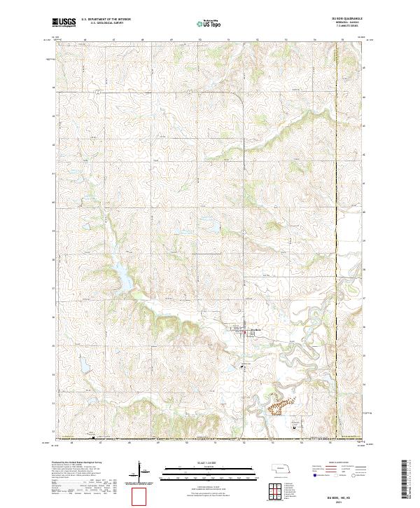 Du Bois topographic map thumbnail
