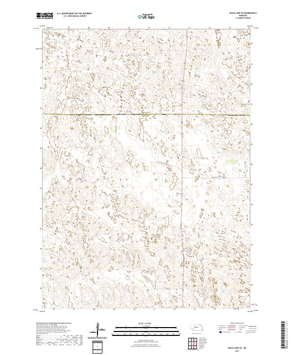 Duck Lake SE topographic map thumbnail