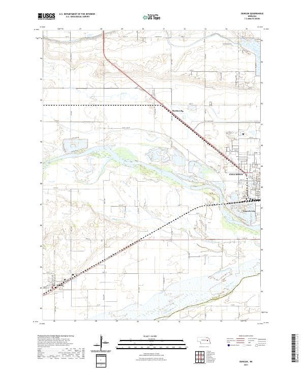 Duncan topographic map thumbnail