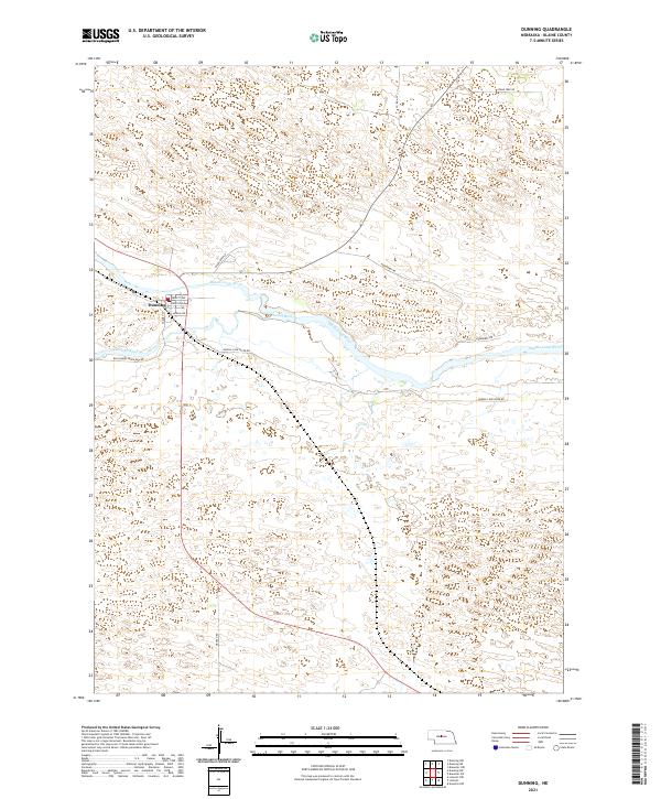 Dunning topographic map thumbnail