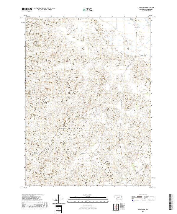 Dunning NE topographic map thumbnail