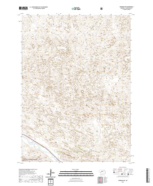 Dunning NW topographic map thumbnail
