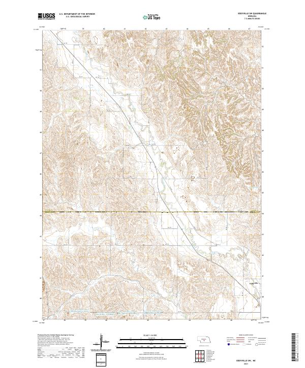 Eddyville SW topographic map thumbnail