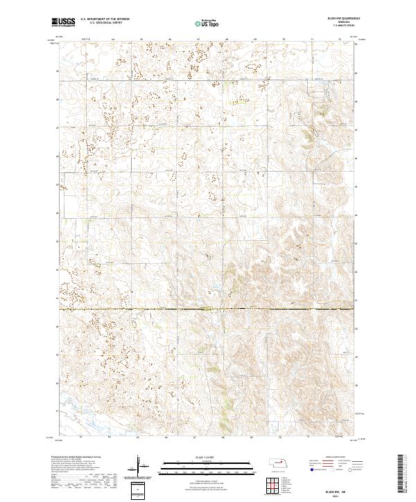 Elgin NW topographic map thumbnail