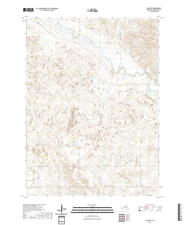 Elgin SW topographic map thumbnail