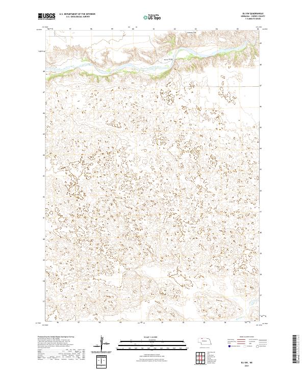 Eli SW topographic map thumbnail