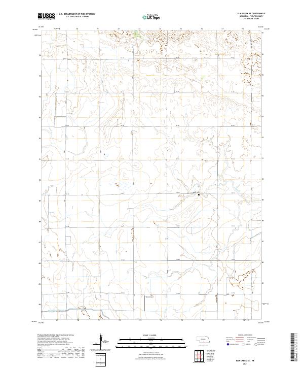 Elm Creek SE topographic map thumbnail