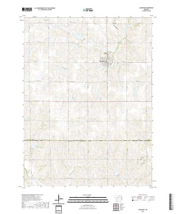 Elmwood topographic map thumbnail