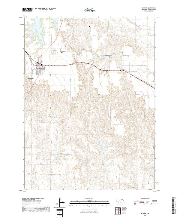 Elwood topographic map thumbnail