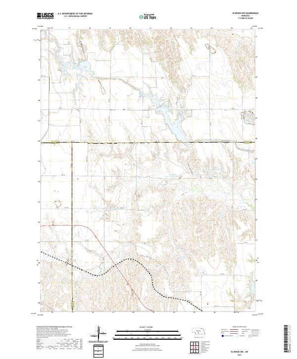 Elwood NW topographic map thumbnail