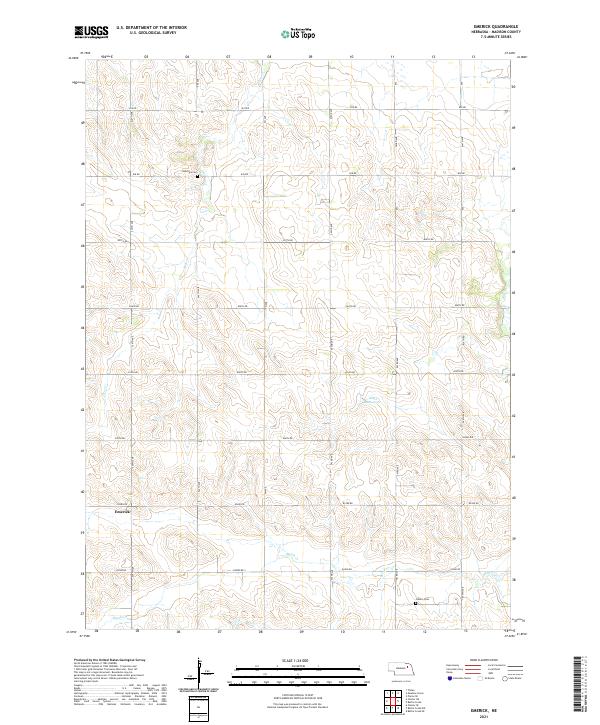 Emerick topographic map thumbnail