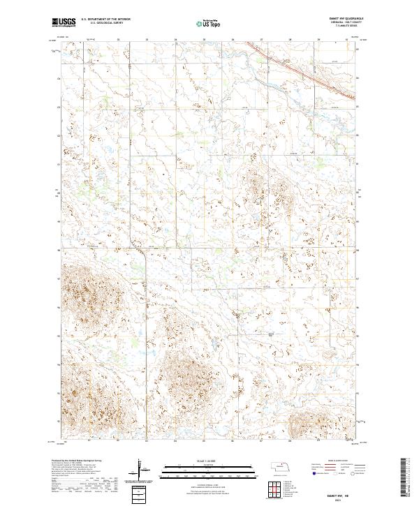 Emmet NW topographic map thumbnail