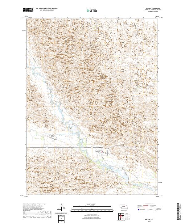 Ericson topographic map thumbnail
