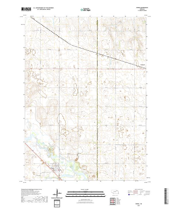 Ewing topographic map thumbnail