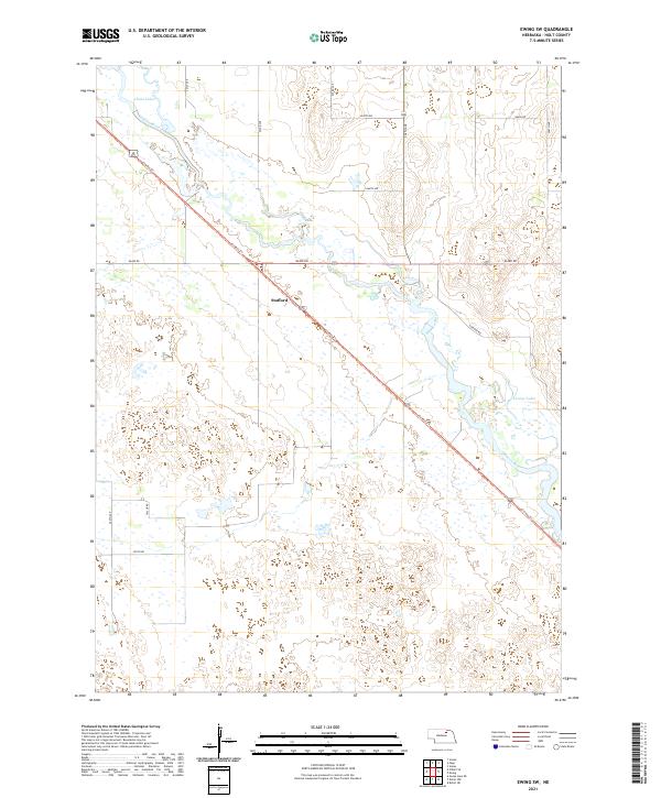 Ewing SW topographic map thumbnail