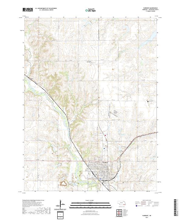 Fairbury topographic map thumbnail