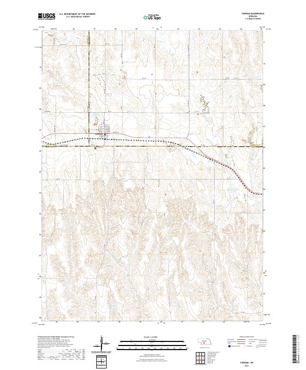 Farnam topographic map thumbnail