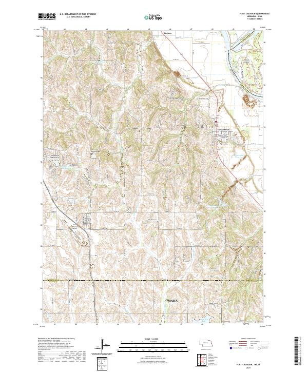 Fort Calhoun topographic map thumbnail