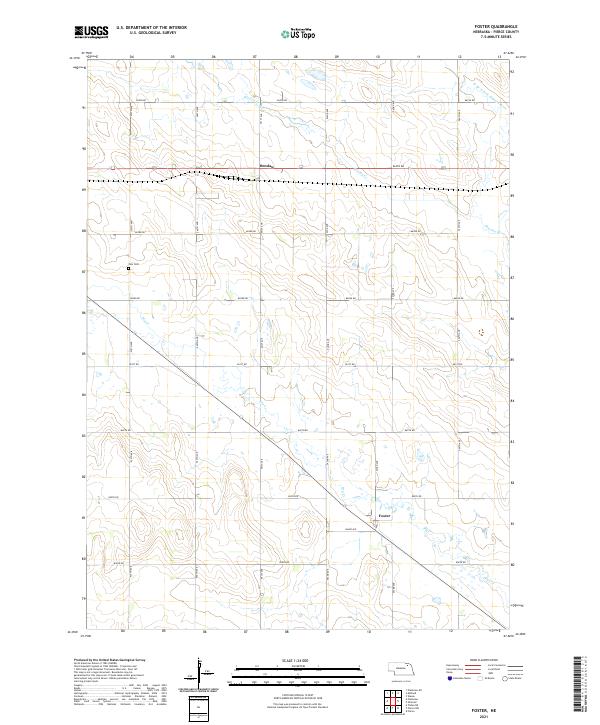 Foster topographic map thumbnail