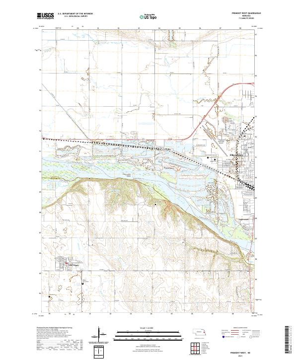 Fremont West topographic map thumbnail