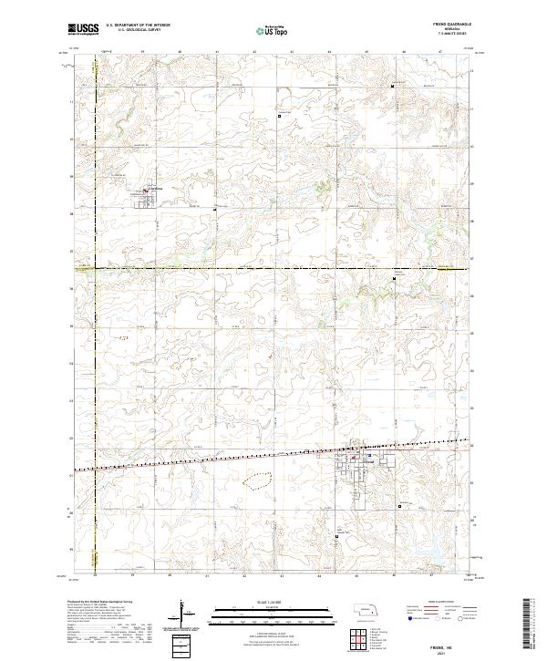Friend topographic map thumbnail