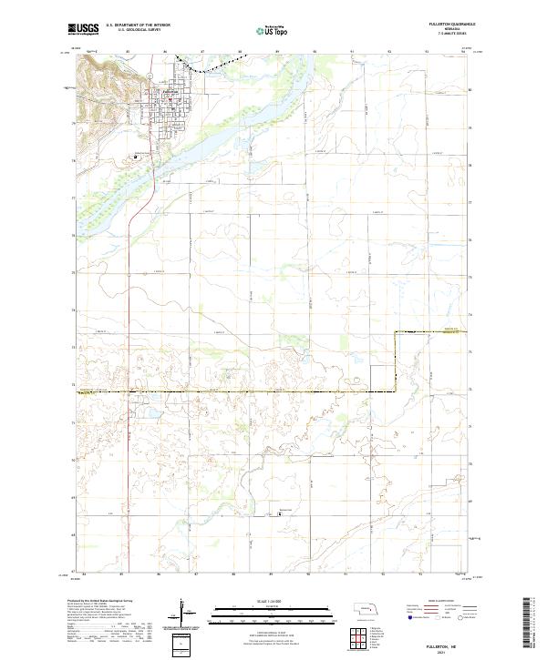 Fullerton topographic map thumbnail