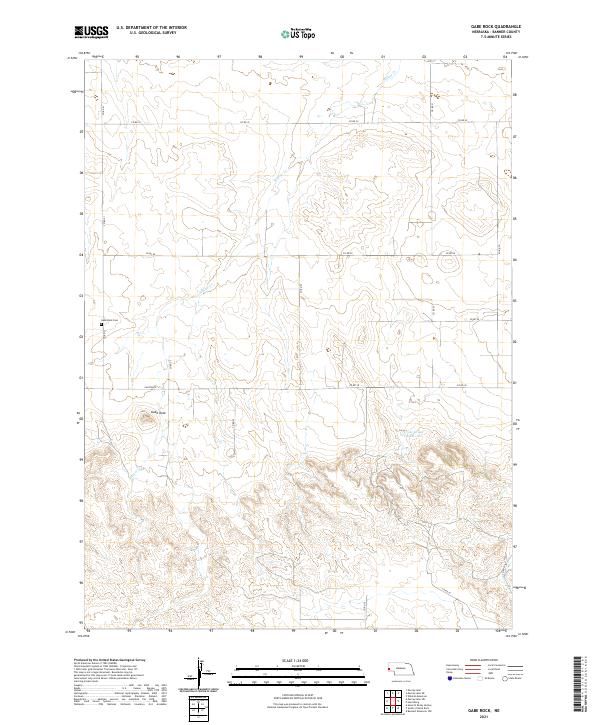 Gabe Rock topographic map thumbnail