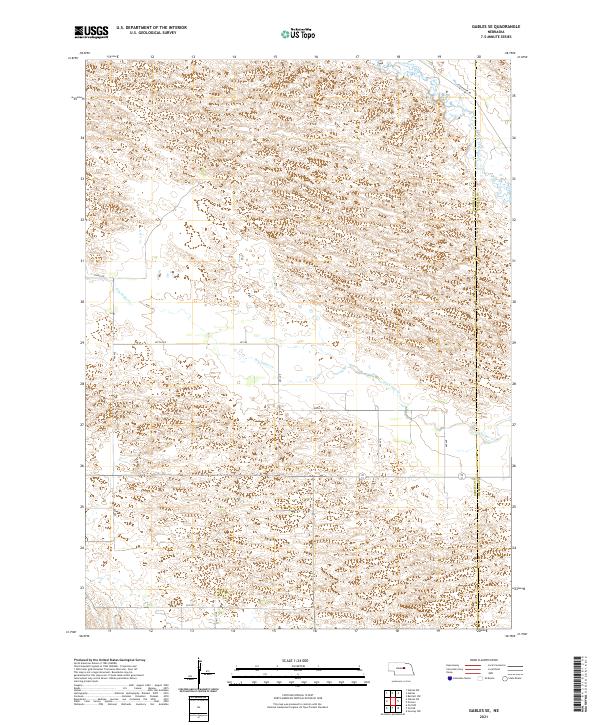Gables SE topographic map thumbnail