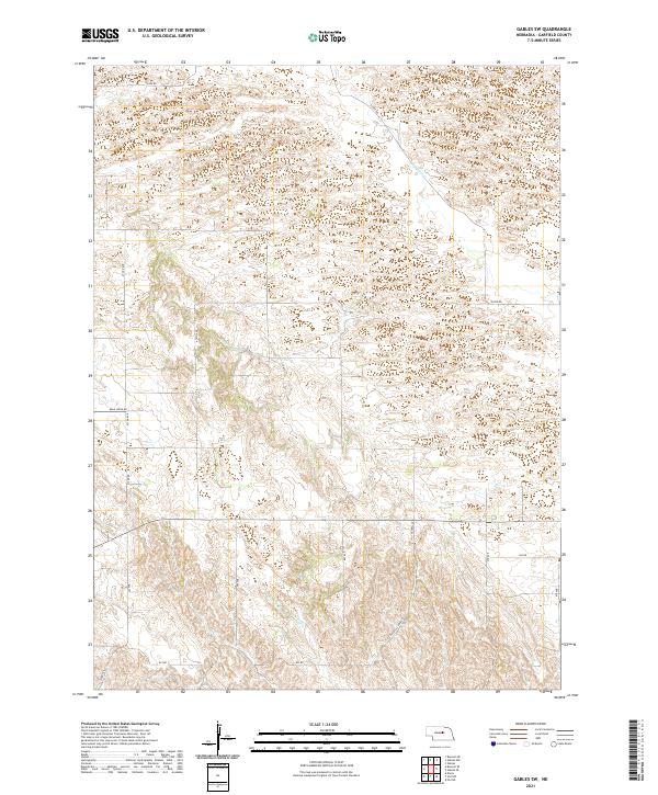 Gables SW topographic map thumbnail