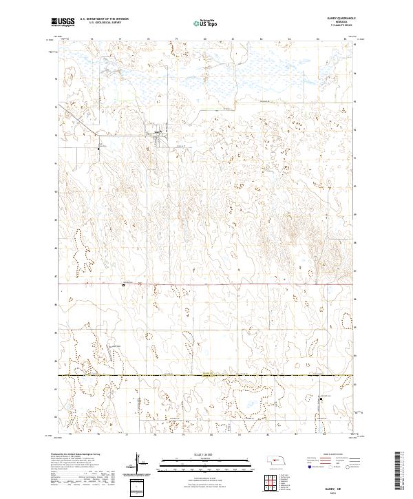 Gandy topographic map thumbnail