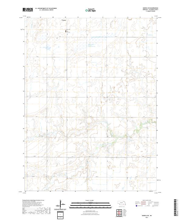 Geneva SW topographic map thumbnail
